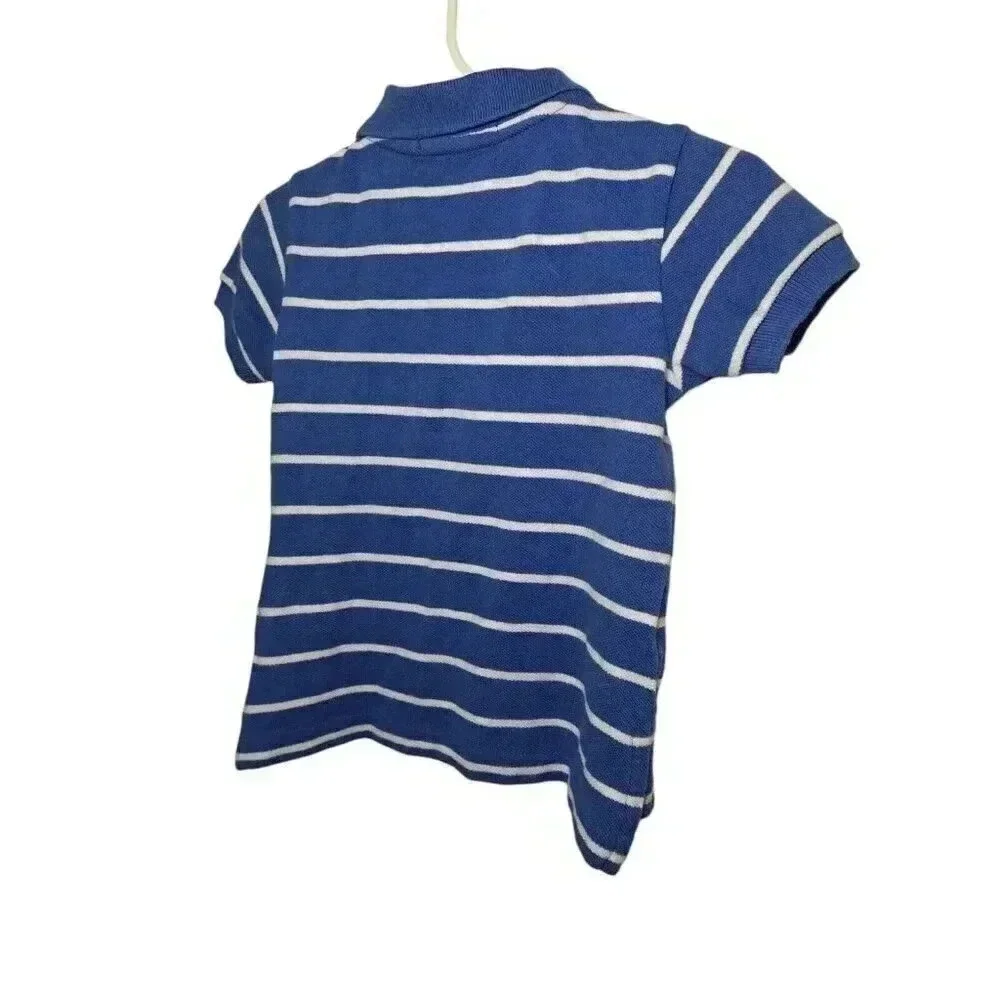 Baby Boy 9 MONTH Ralph Polo Lauren Shirt blue & white Nautical